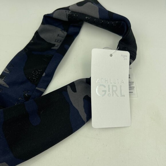 Athleta Girl One Size Black Camouflage Take On The Universe Headband LOT Soccer - Picture 2 of 6